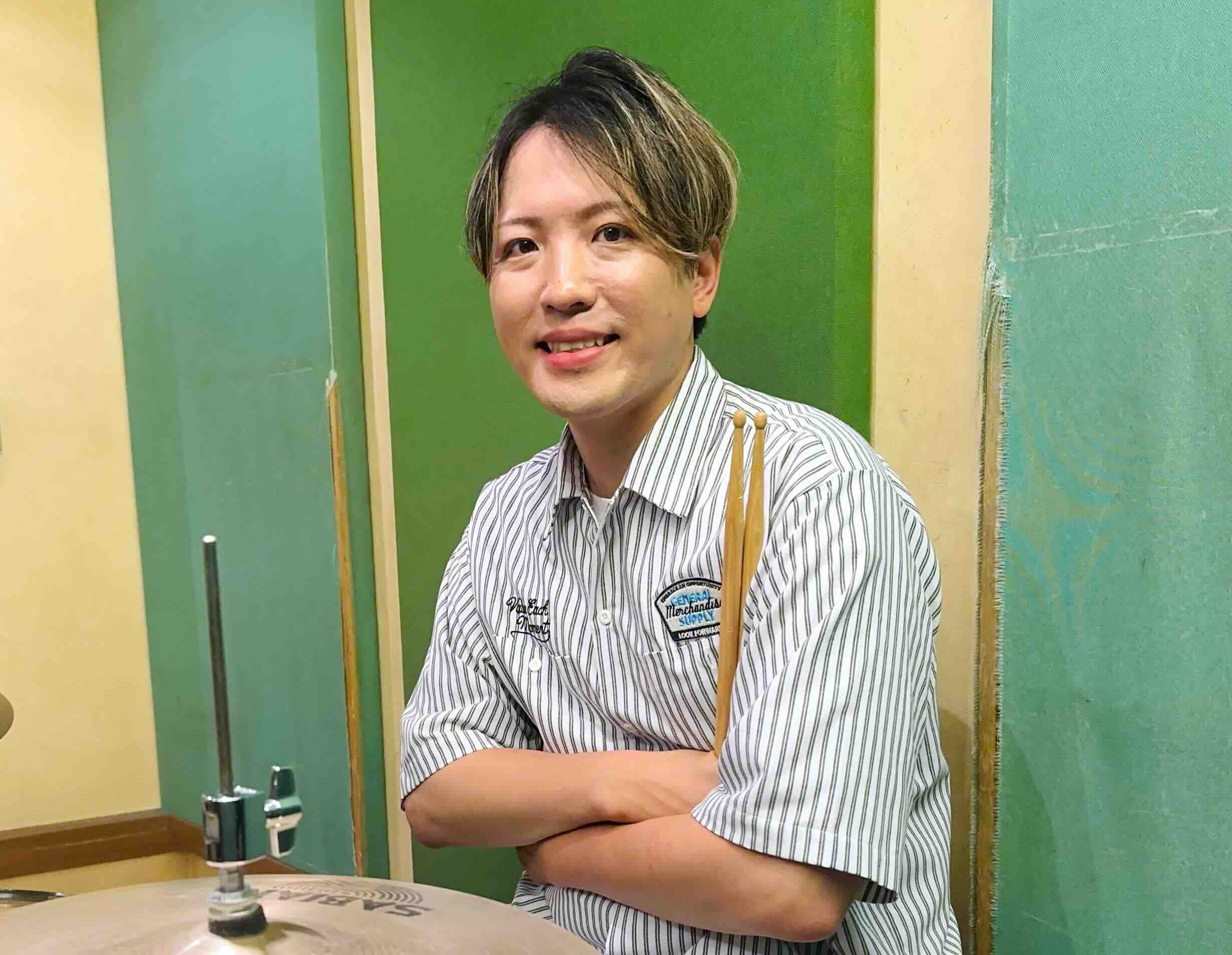 カサメミュージックスクール ドラム科講師 桧垣翔平先生