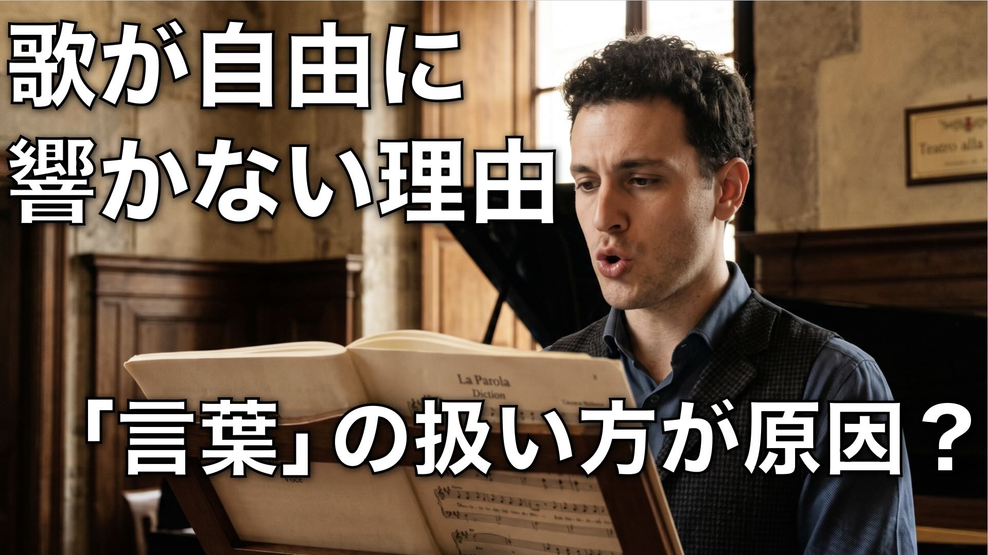 発声練習だけでは足りない？声を解放する「言葉」の力