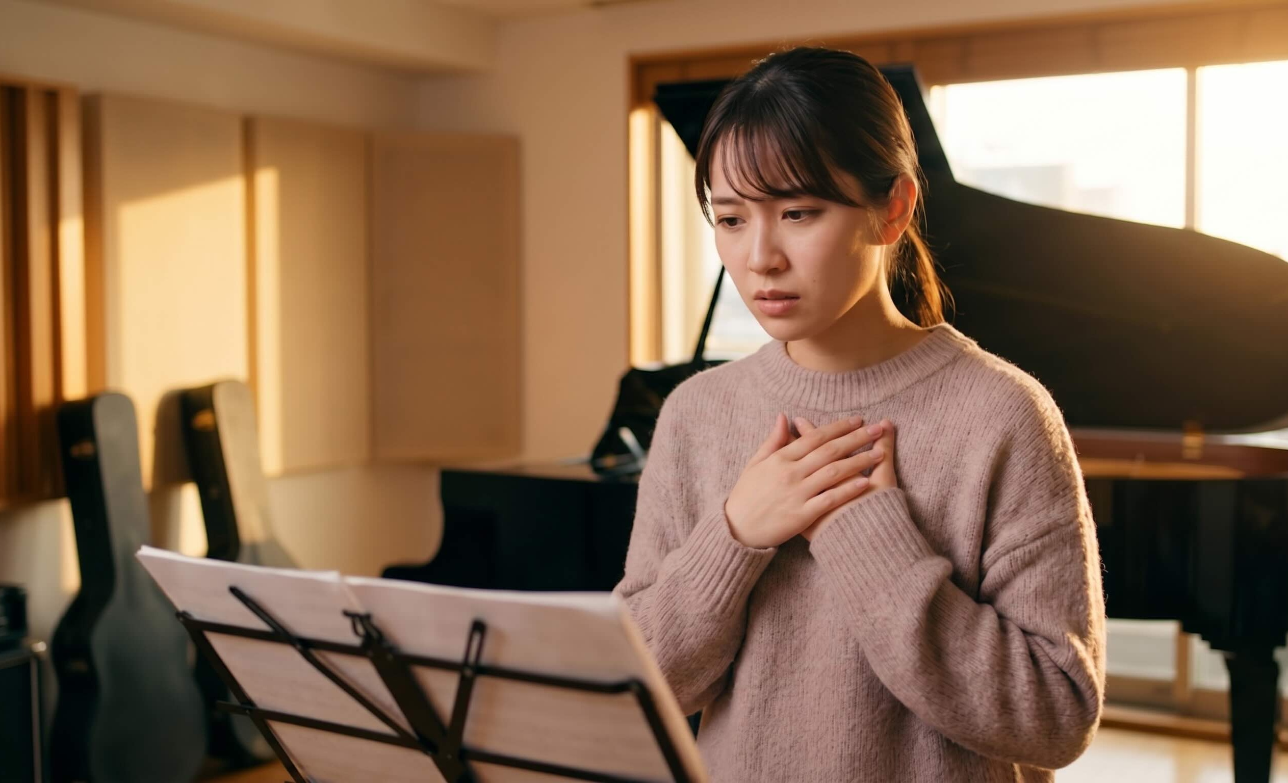歌おうとすると息が続かない…どうしたら良い？