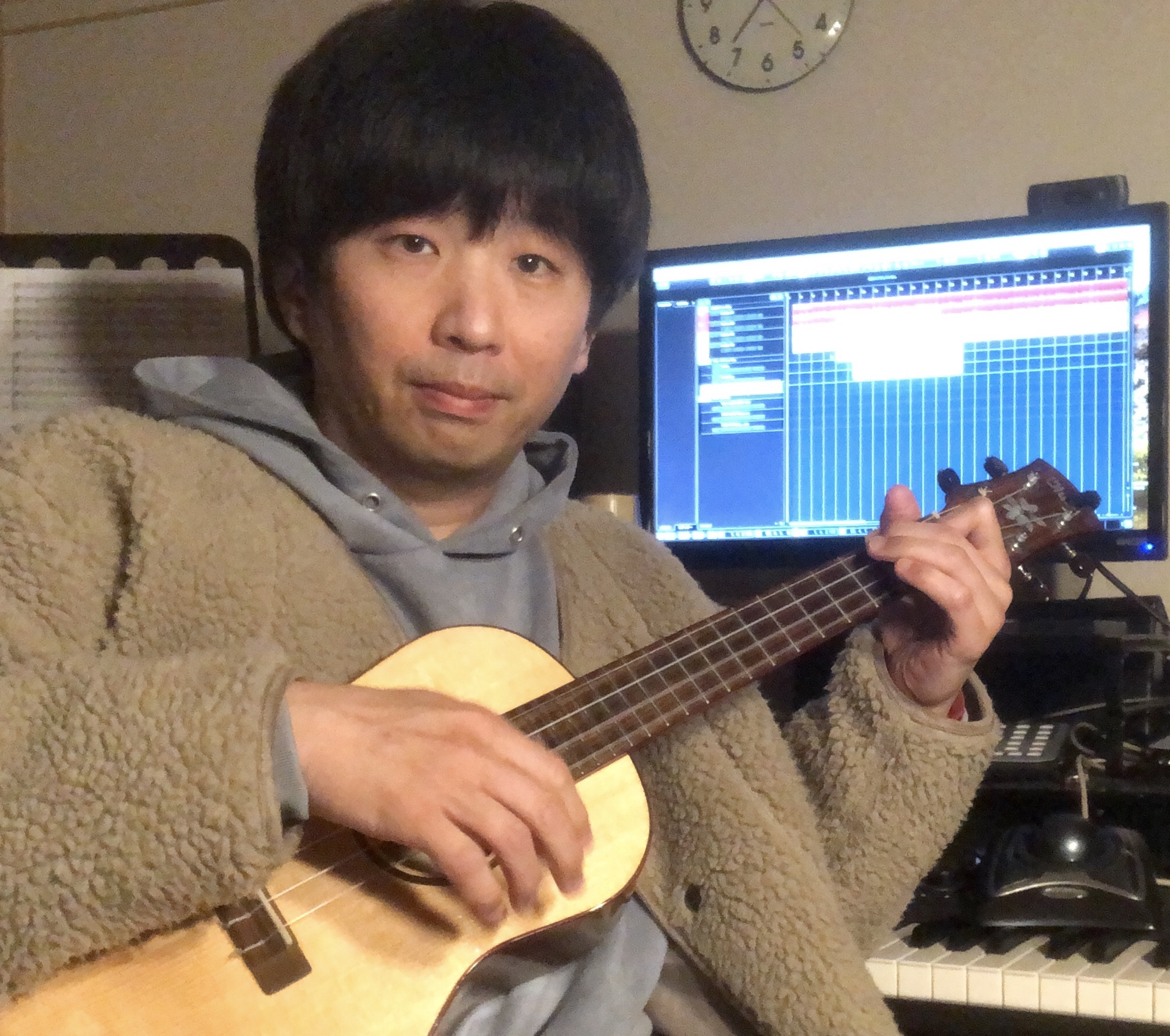 カサメミュージックスクールウクレレ科講師、daisuke先生の写真