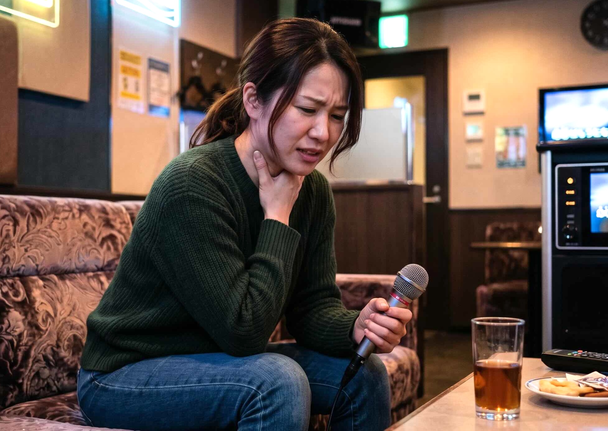 【お悩み】 カラオケで歌うとすぐに喉が痛くなってしまう…