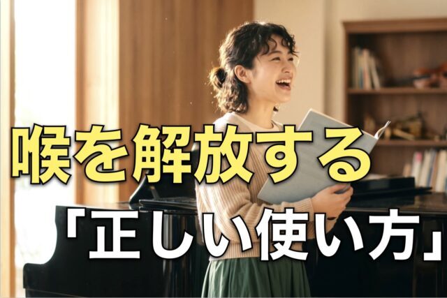 喉を開放する「正しい使い方」
