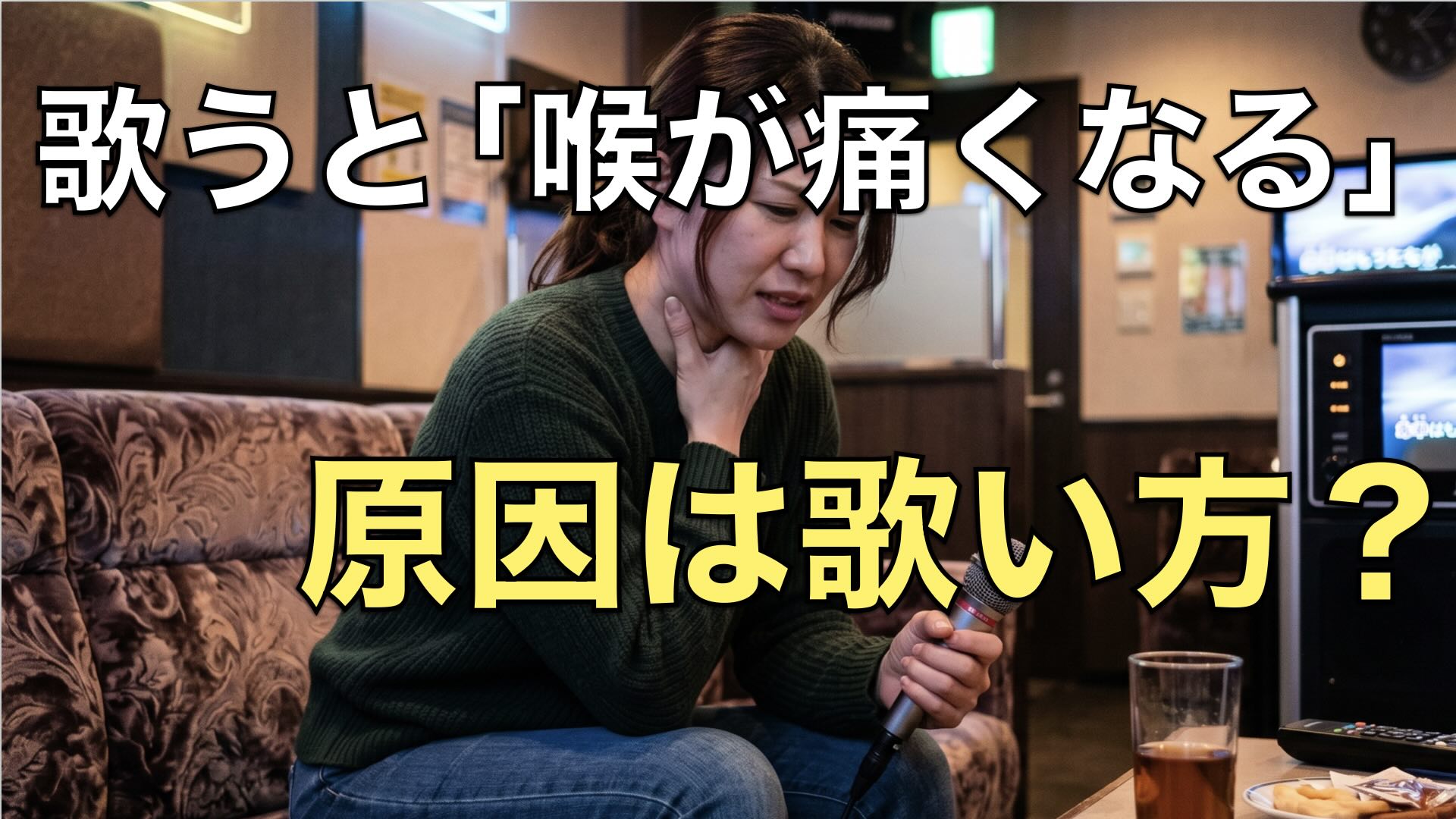 歌うと喉が痛い、原因は歌い方？