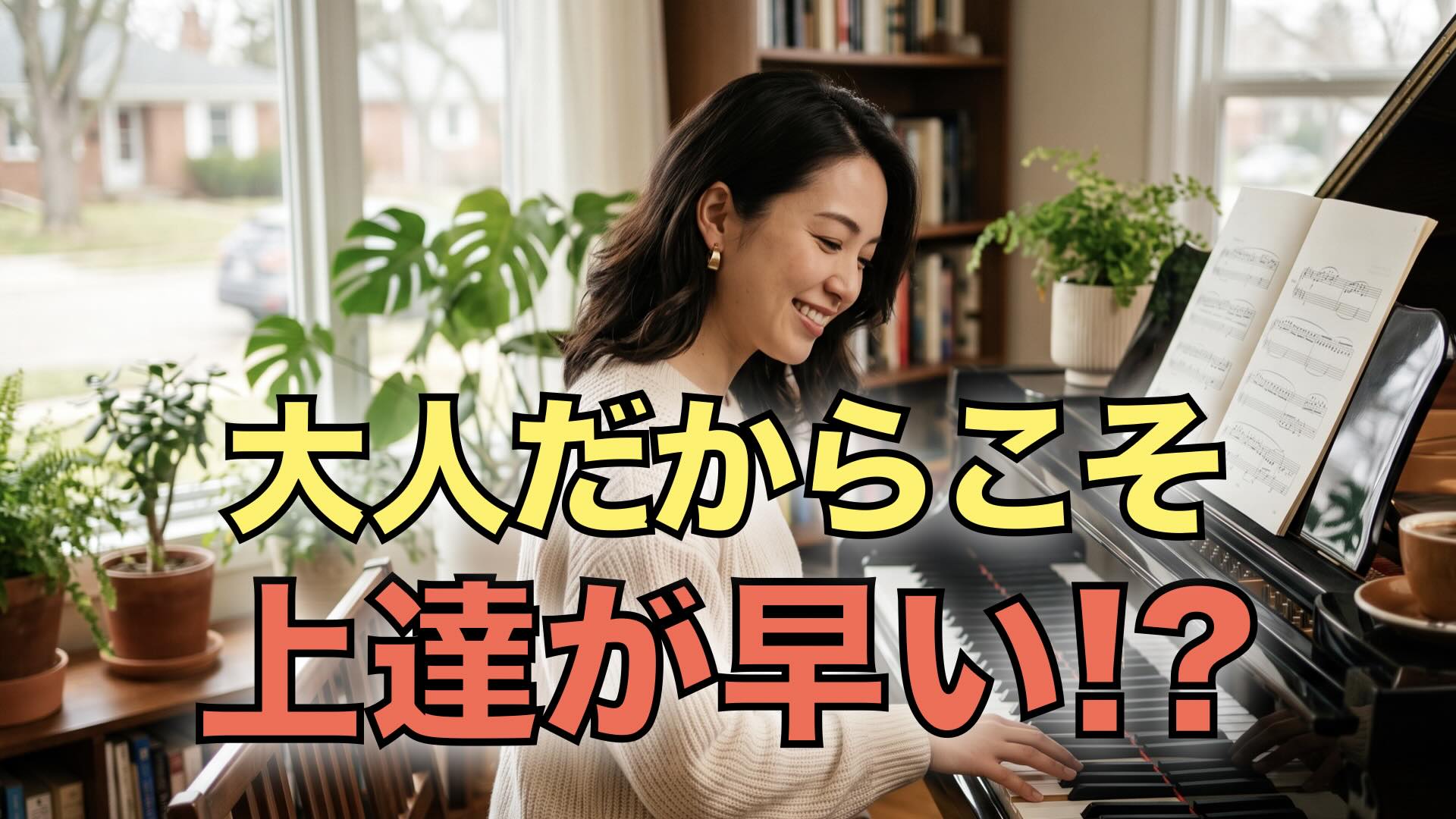 【ピアノ】今さら遅い?と思っているあなたへ。大人になった今だからこそ、ピアノを始める理由