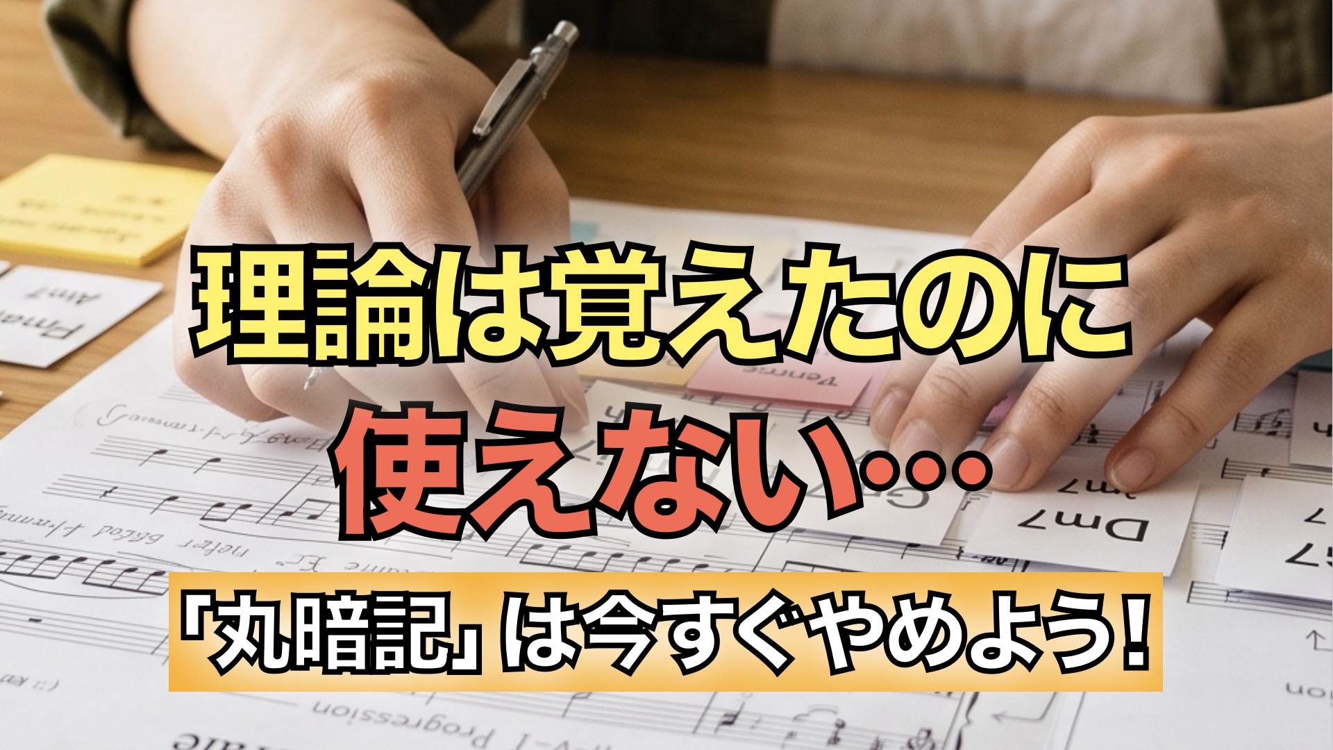 コードを視覚的に分かりやすく整理している様子