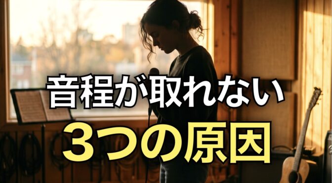 音程が取れない3つの原因