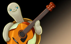 カサメミュージックスクールアコースティックギター教室のキャラクター