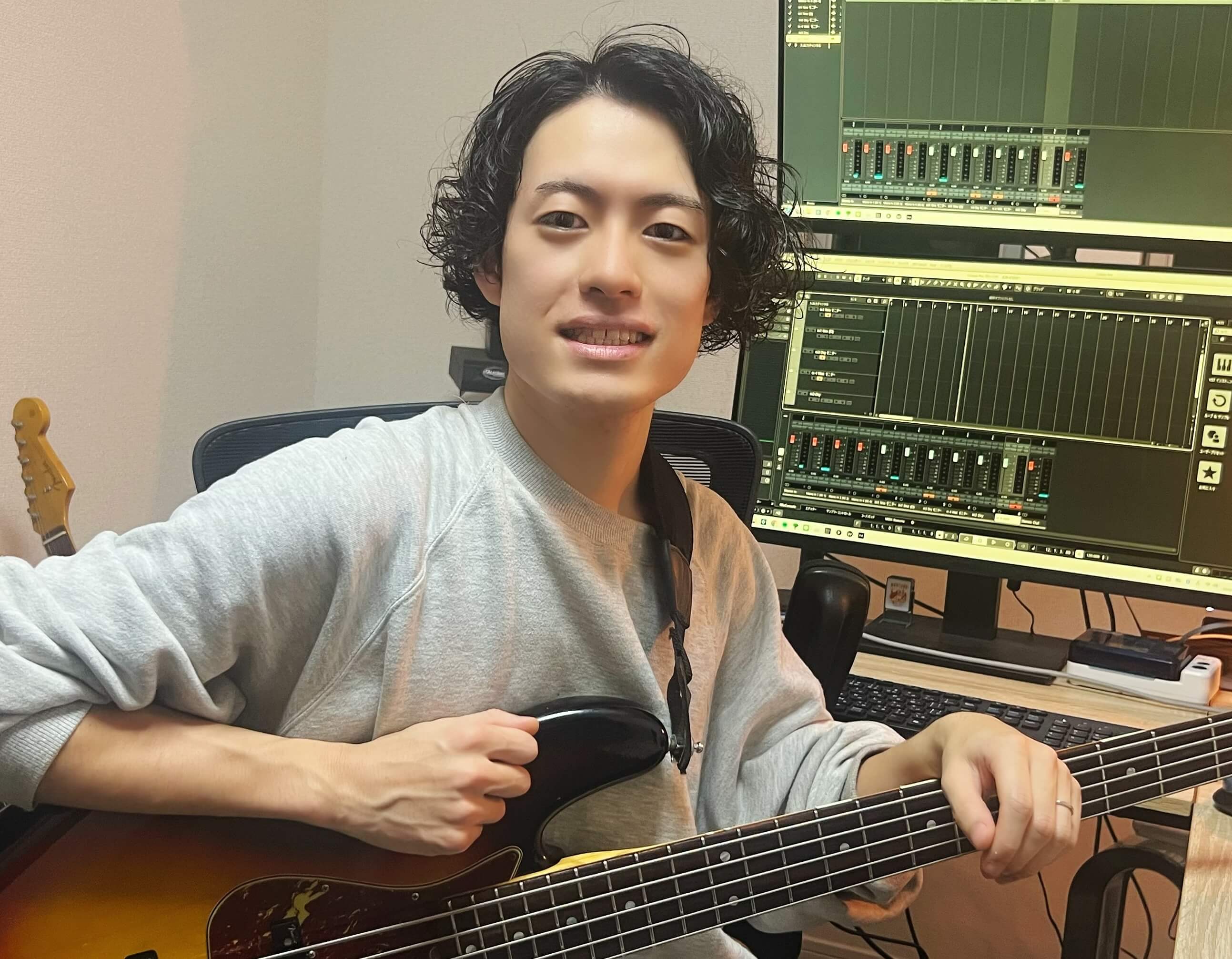 カサメミュージックスクール ベース講師 奥貫圭一朗