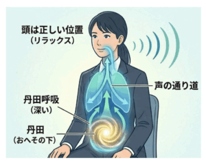 正しい姿勢・丹田・頭の位置