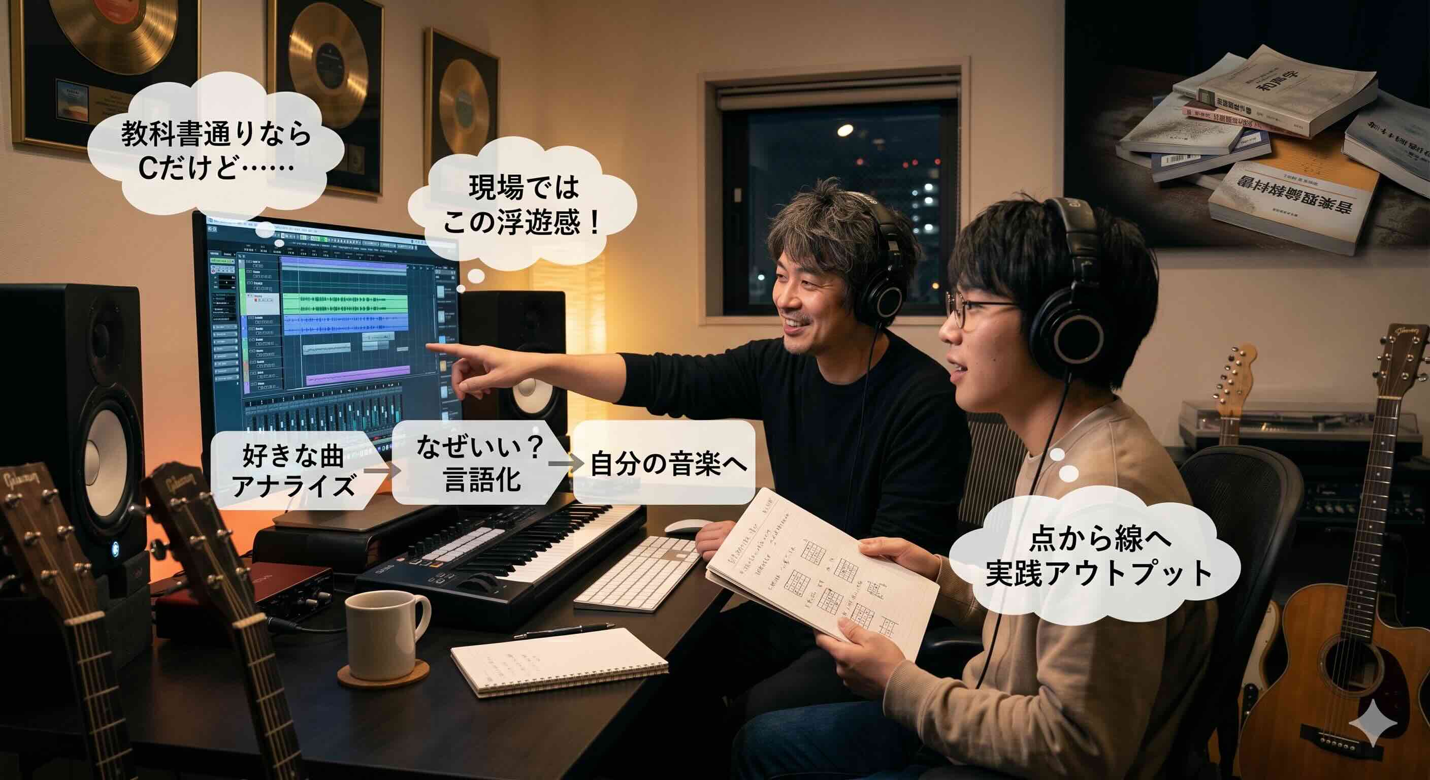 【解決策】 教科書を捨てて現場の感覚を！実践向きのポップス理論