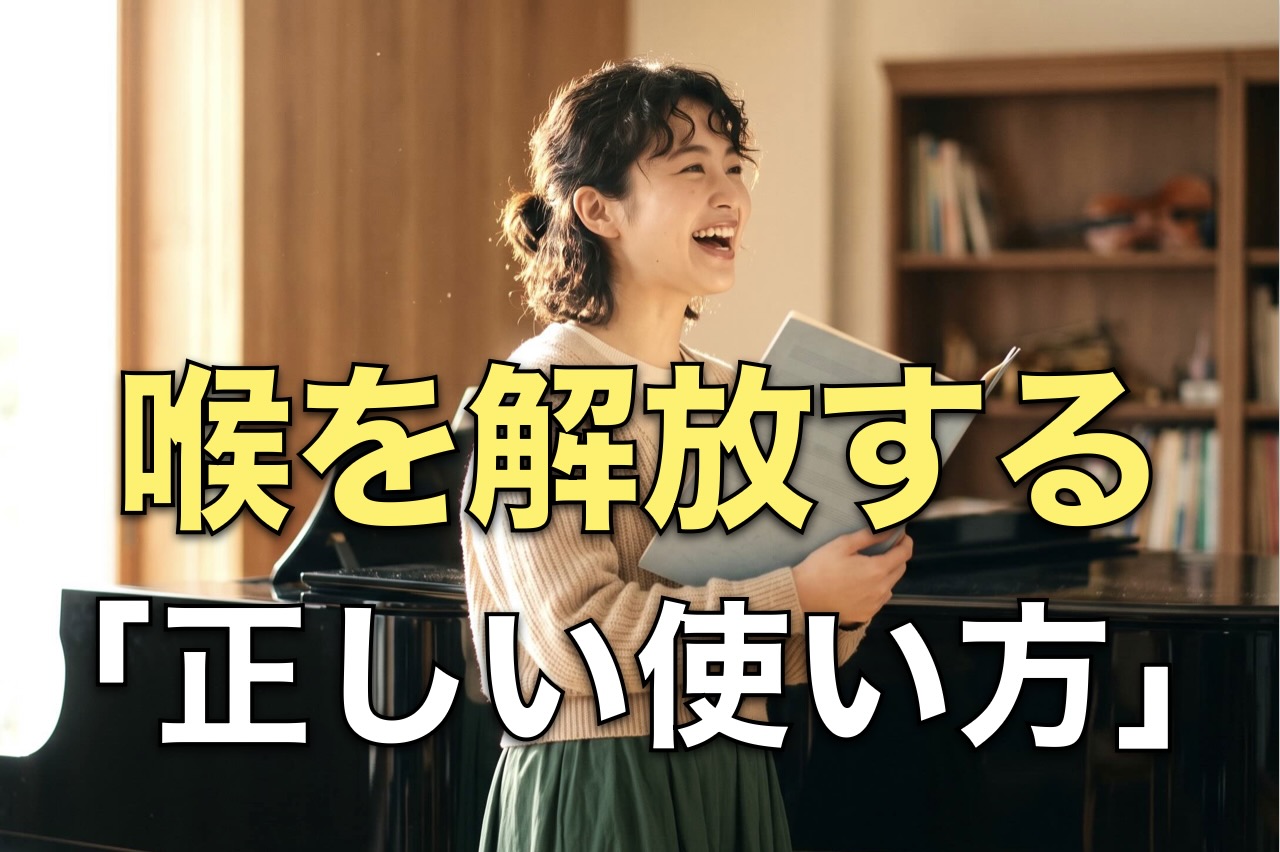 喉を開放する「正しい使い方」