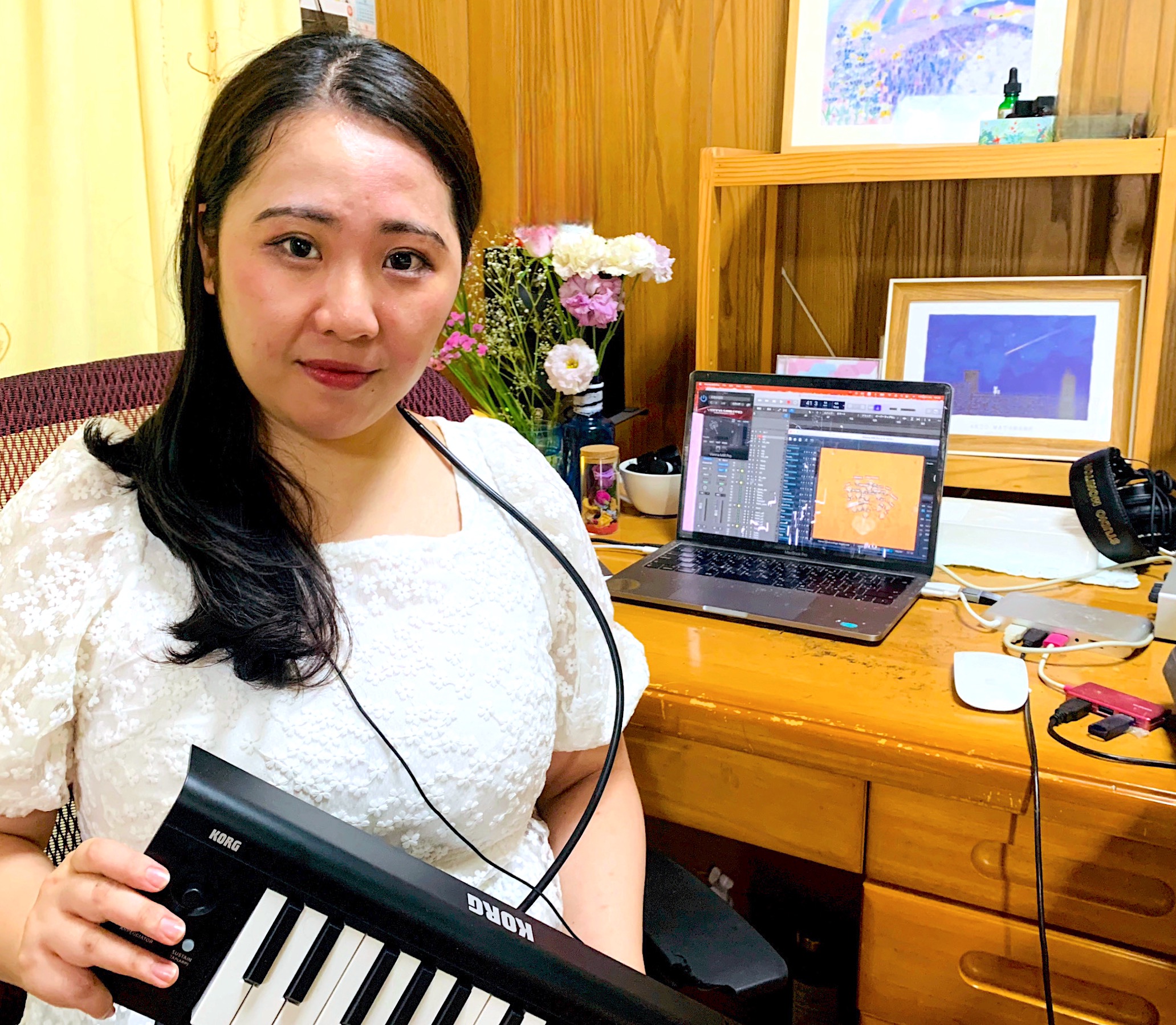 カサメミュージックスクール作曲・DTM科講師、白川櫻先生の写真
