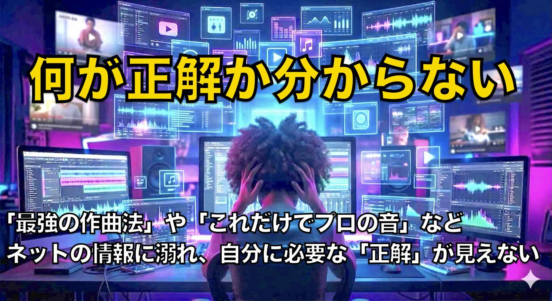 「何が正解か分からない」という、現代のDTMerがぶつかる悩み