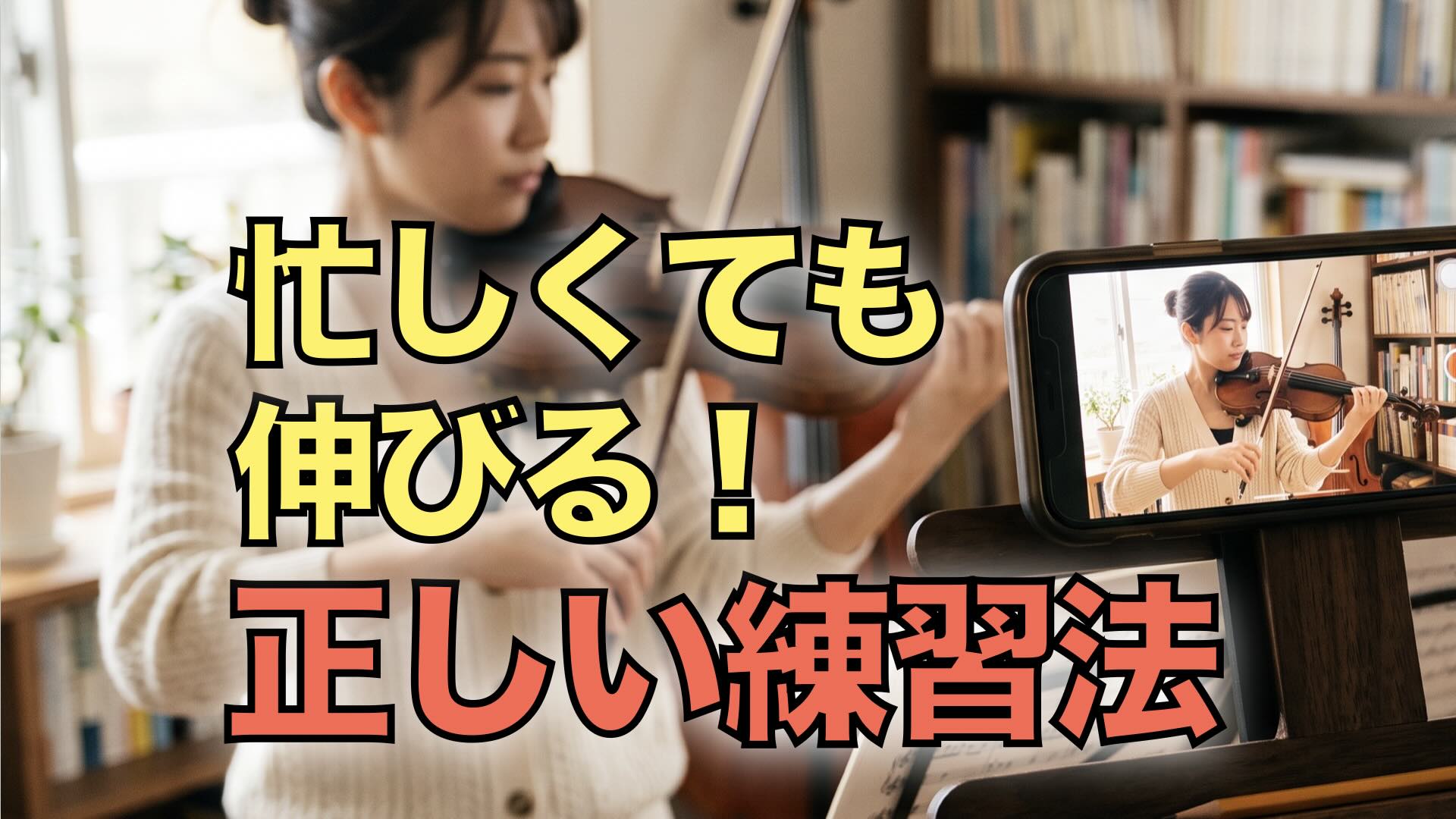 【バイオリン】上達しない人の共通点3選と「独学の壁」を乗り越える練習法