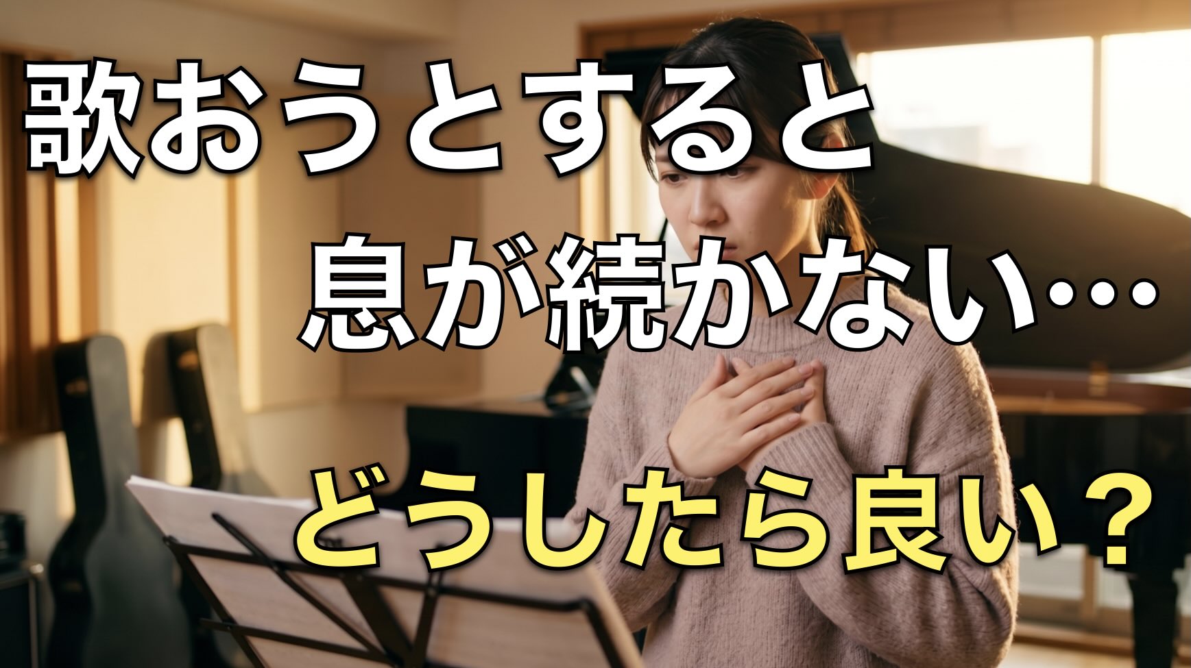 歌おうとすると息が続かない…どうしたら良い?